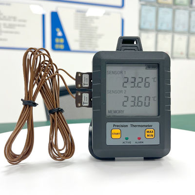97*72*31mm Δύο κανάλια θερμομετρητή NTC για εξοπλισμό δοκιμής υψηλής ακρίβειας θερμοκρασίας