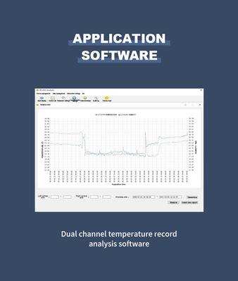 Διπλό κανάλι RTD Data Logger για παρακολούθηση θερμοκρασίας -80-400 βαθμών C στην αποθήκευση