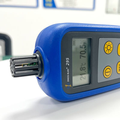 Εικονική οθόνη LCD Αδιάβροχο όργανο μέτρησης θερμοκρασίας και υγρασίας με ανιχνευτή