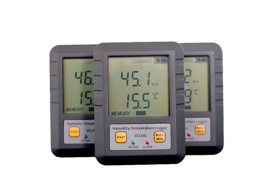 Φαρμακευτική βιομηχανία WIFI LCD Display Θερμοκρασία και υγρασία καταγραφής δεδομένων με αισθητήρα 97 * 72 * 31mm