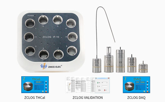 Zhice-elec 0.1 βαθμός 10mbar ασύρματος καταγραφής δεδομένων θερμοκρασίας πίεσης με προσαρμογέα